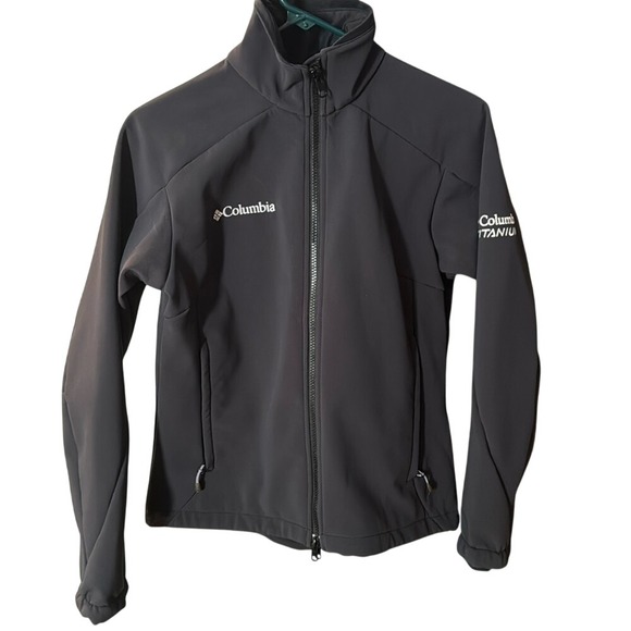 Columbia Jackets & Blazers - Columbia Titanium Softshell Jacket Womens Full Zip Black Lightweight